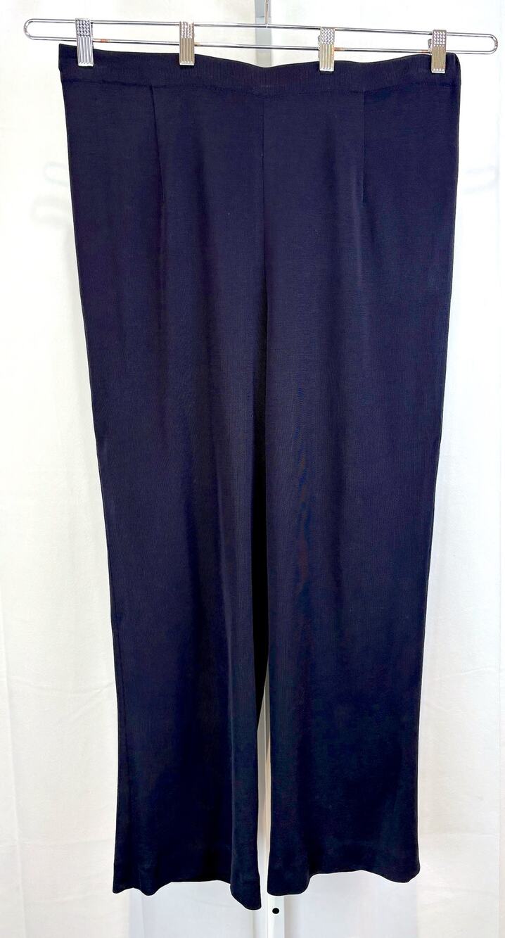 Exclusively MISOOK Sleek Knit Pants Flat Front Elastic Waist Run Small 3X Plus